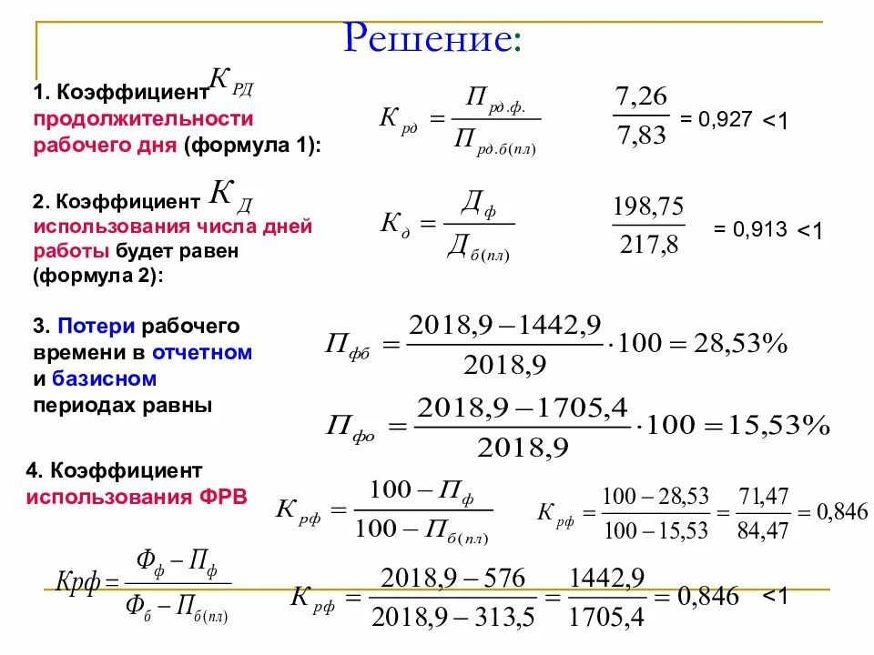 Средняя фактическая продолжительность рабочего. Показатели потерь рабочего времени. Формула для определения коэффициента использования времени смены. Коэффициент продолжительности рабочего дня формула. Продолжительность рабочего дня формула.