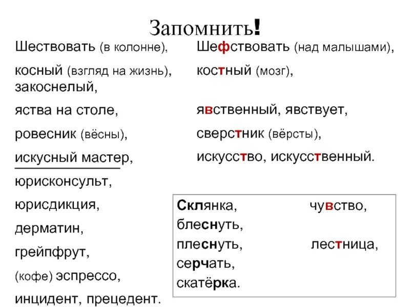 Закоснелый. Шествуя проверочное слово. Шефствовать и шествовать. Шефствовать над малышами проверочное слово. Косные взгляды проверочное.