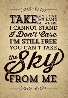 I cannot but
