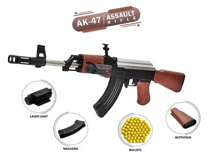 Игрушечная автомата ак 47 с пульками