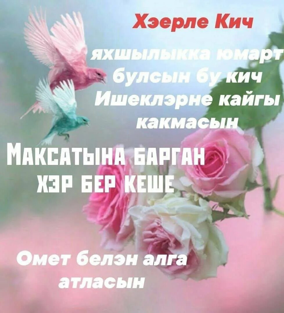 Кич белэн. Добрый вечер на татарском языке. Открытки добрый вечер на татарском языке. Добрые пожелания на татарском. Хаерле кич мусульманские.