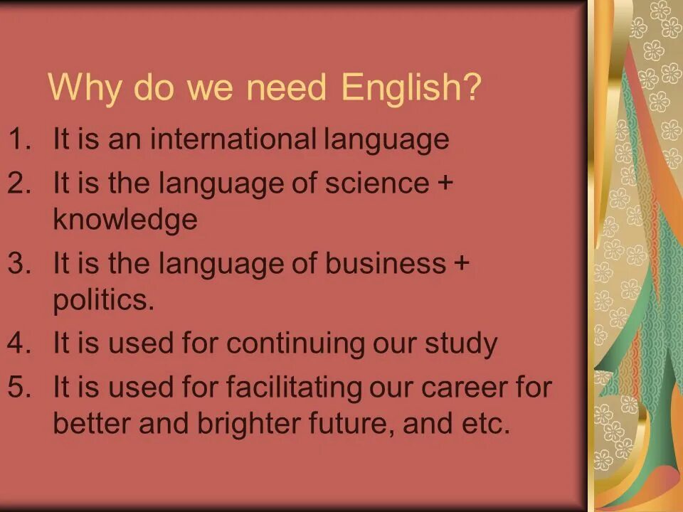Why do i read. Why английский. Why we need English. Предложение с need на английском. Why do i need English.
