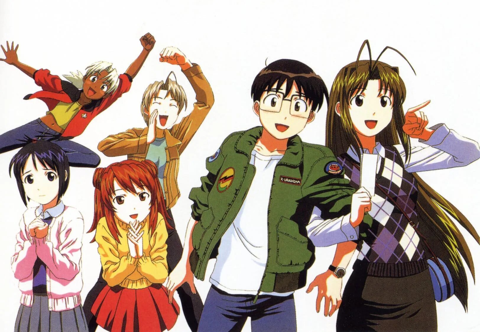 Love hina. Кейтаро Урашима. Нару и кейтаро.