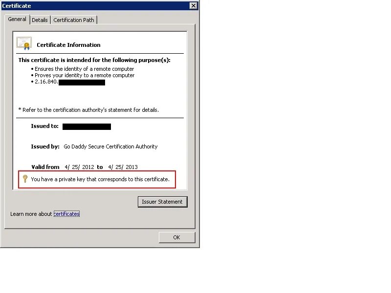 Ssl certificate path