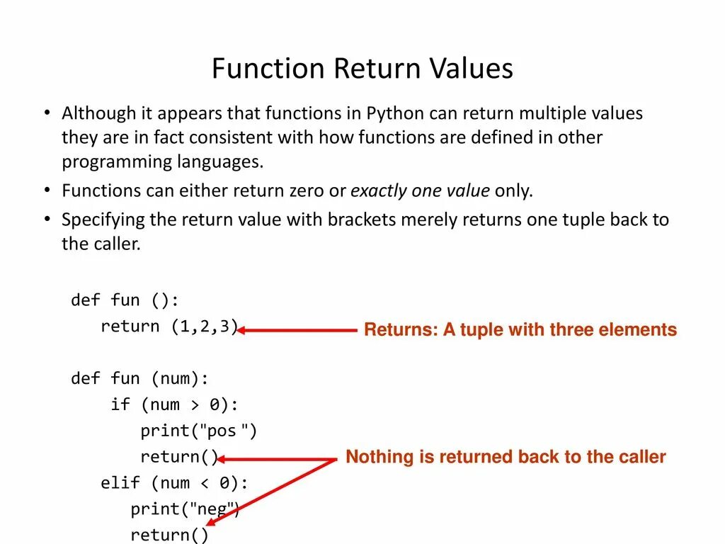 Python return функция