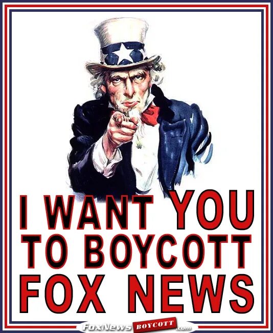 Boycott Fox News. Улыбка бойкот