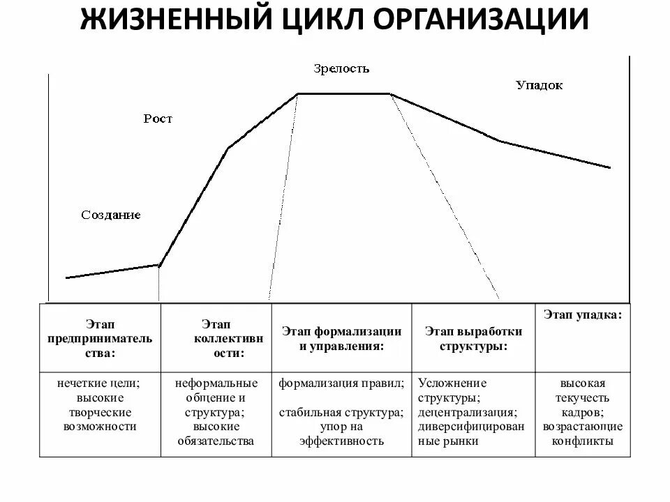 Политика жизненного цикла. Этапы жизненного цикла организации. Стадии жизненного цикла компании. Характеристика основных этапов жизненного цикла организации. Стадии жизненного цикла менеджмент.