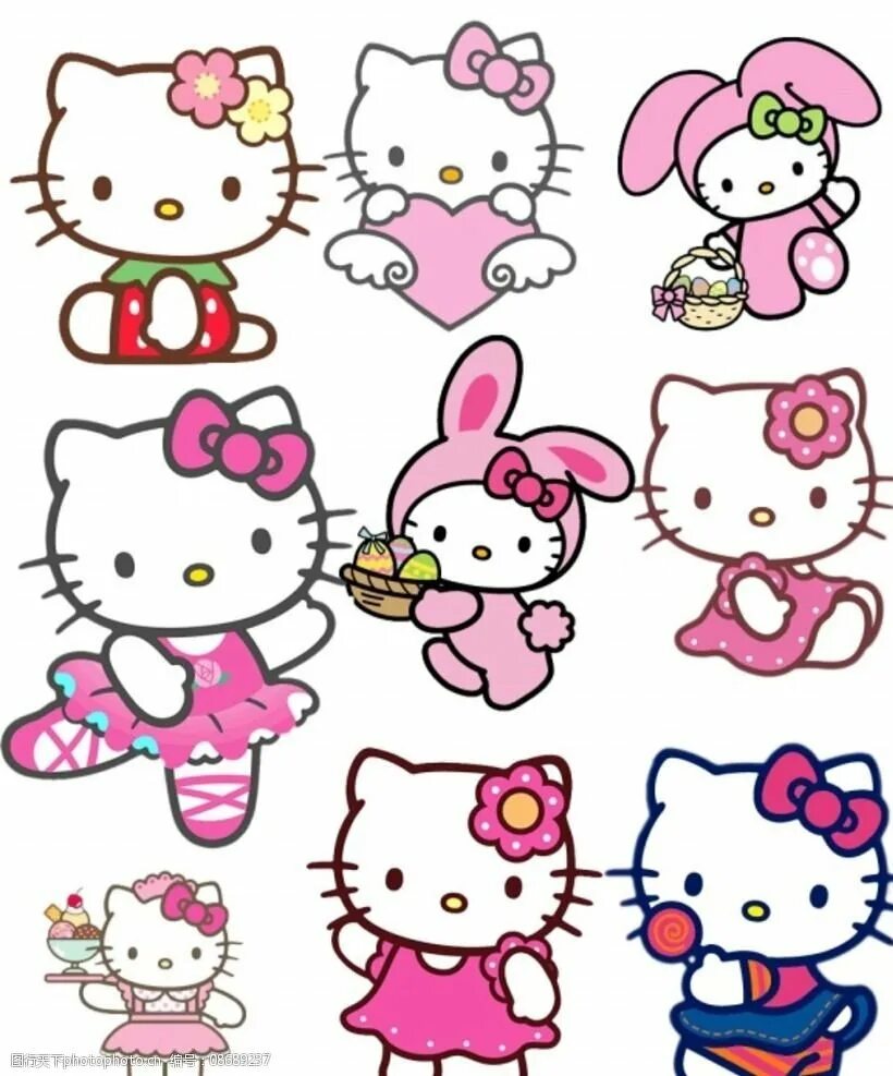 Как нарисовать маленькую hello kitty