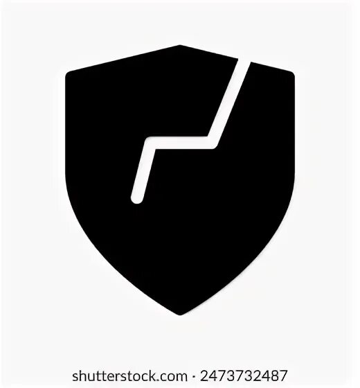 Broken shield. Broken shield