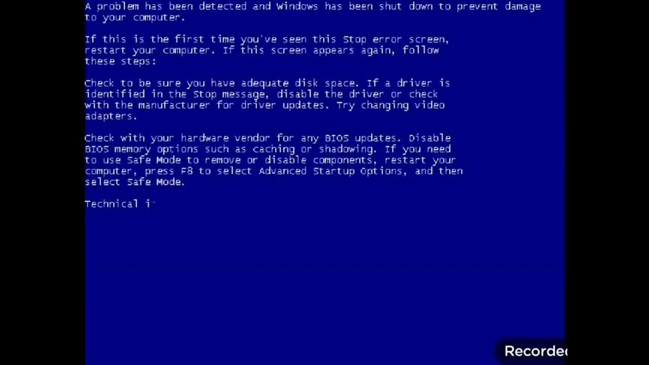 Has been shut down to prevent. NOTMYFAULT BSOD. Windows 2003 Server BSOD. Stop 0x0000007b. Hal initialization failed.