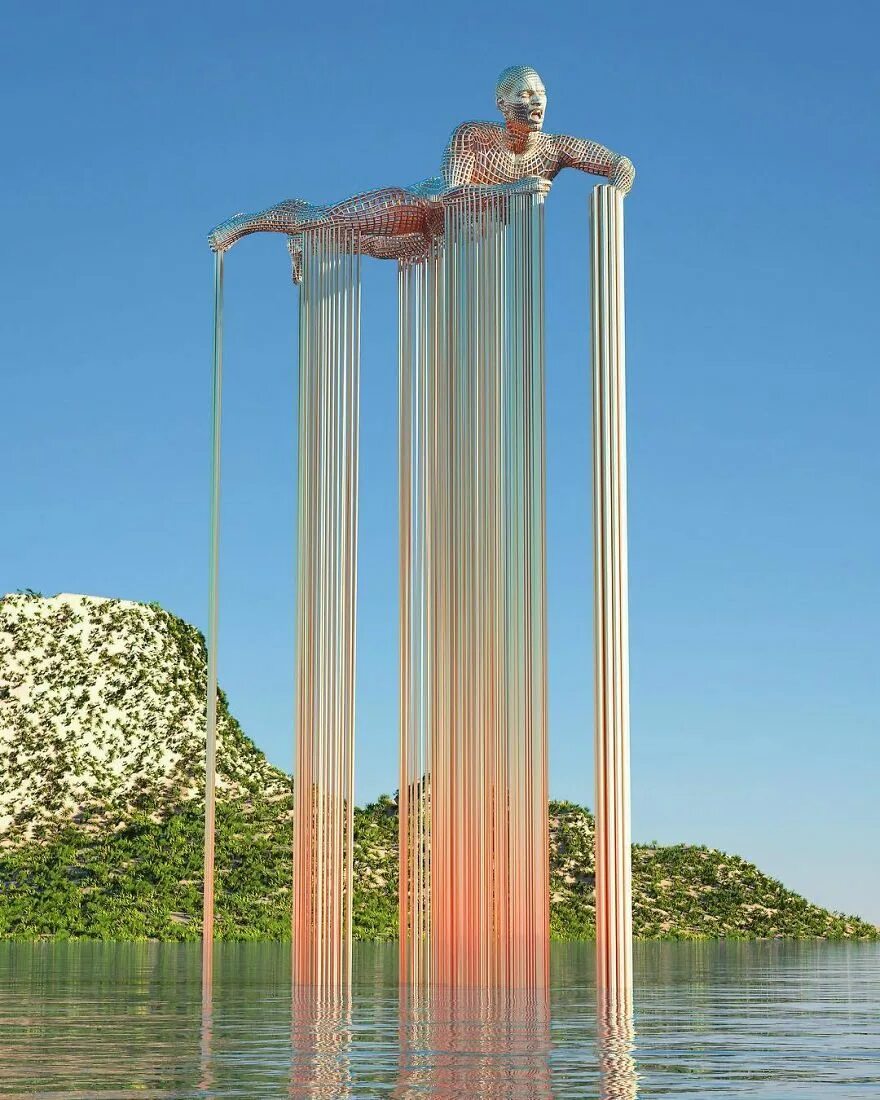 хусейн сахин. о красоте. странная природа. Chad knight скульптуры. 3д скульптуры чада найт.