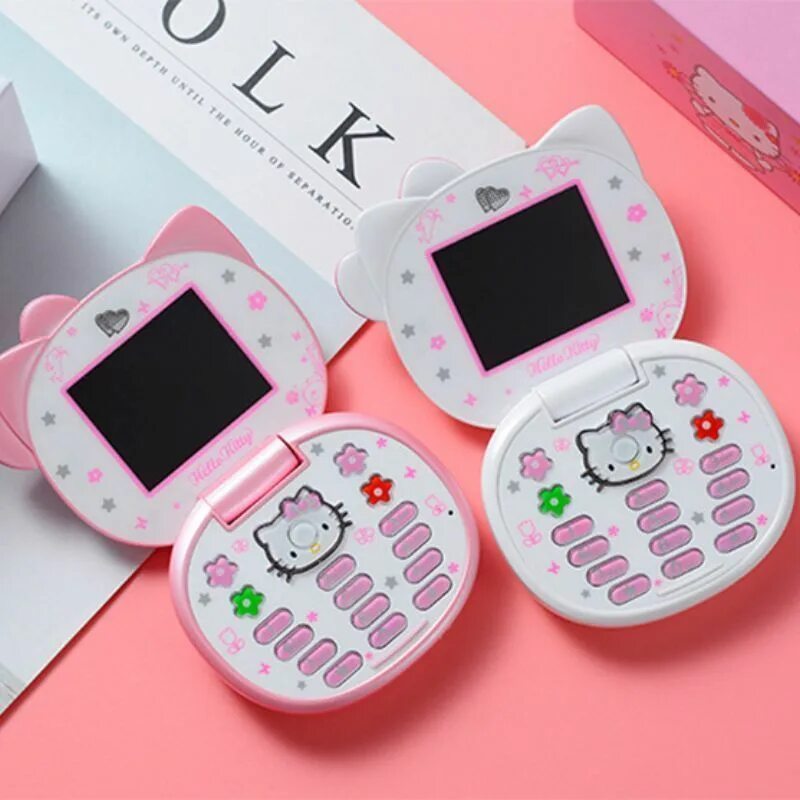 Телефон хеллоу купить. Hello Kitty k688. Телефон hello Kitty k688. Hello Kitty k688 телефон раскладушка. Cute Mini hello Kitty girl Phone k688+ Quad.