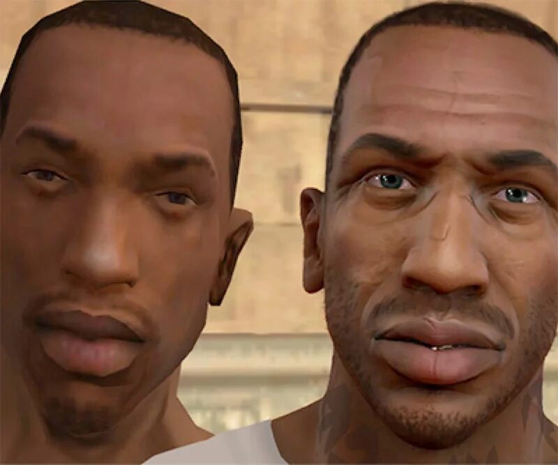 Cj san andreas. Си Джей в ГТА 5.