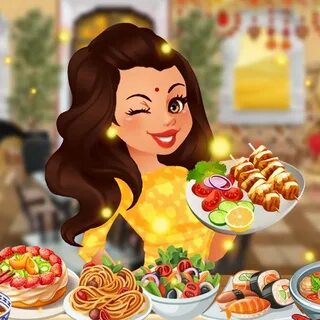 Mary cooking dinner