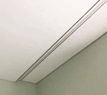 Скрытый карниз для натяжного в ванную