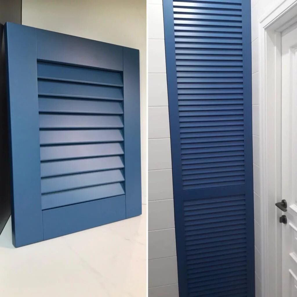 Кухня с фасадами жалюзи. Жалюзийный фасад леруа. Оконные ставни рехау. Шаттерсы двери. Фасад жалюзи.