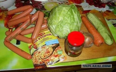Магги капуста с сосисками