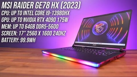 Msi raider ge78