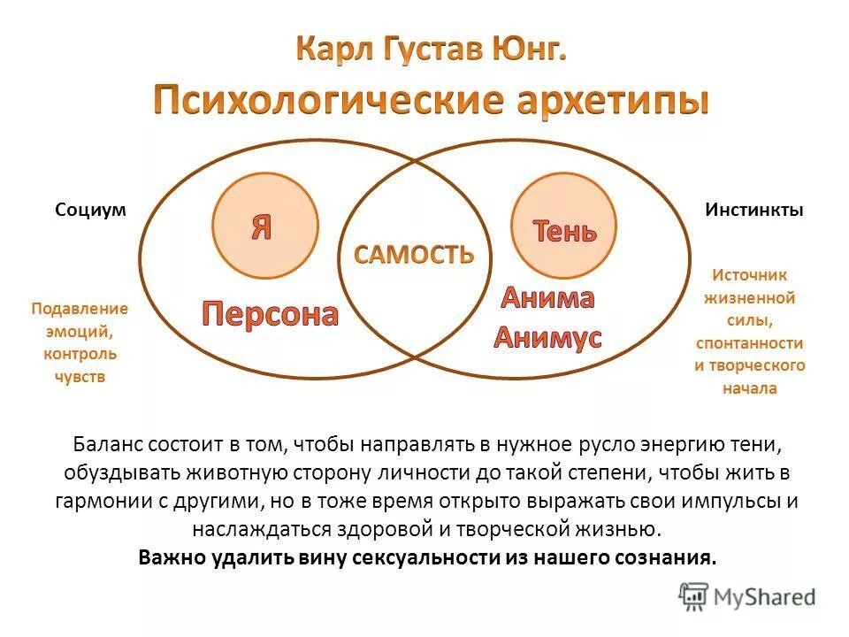 Самость юнга. 12 Архетипов личности Юнга.