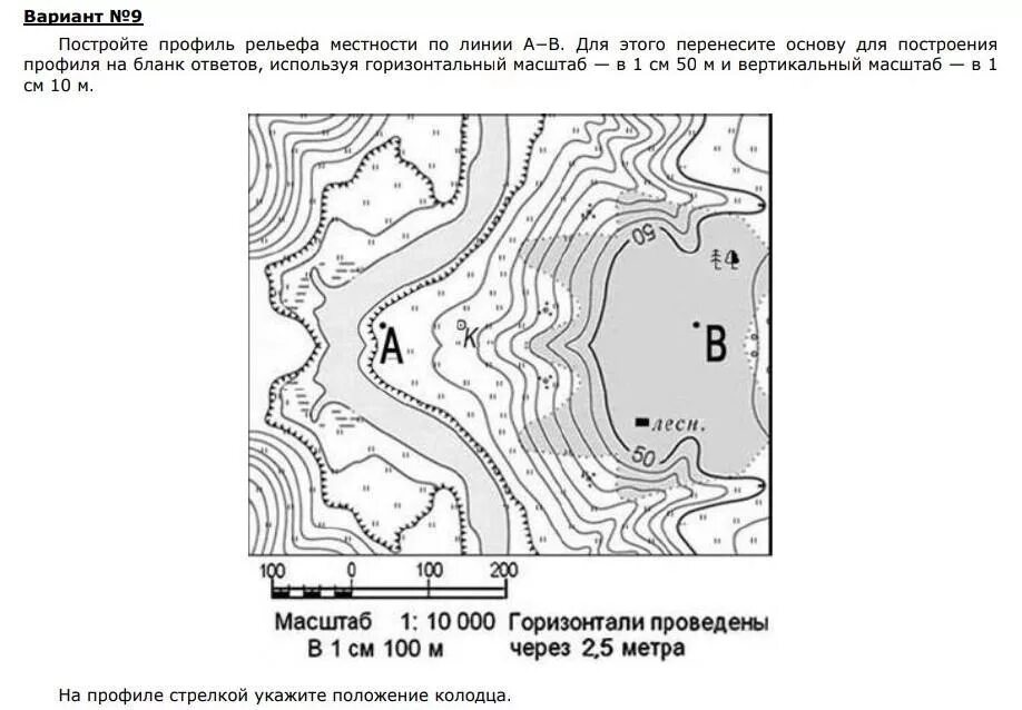 Постройте профиль по линии а б. Топография рельеф местности. Построение профиля рельефа. Построение профиля рельефа местности. Горизонтали на карте.