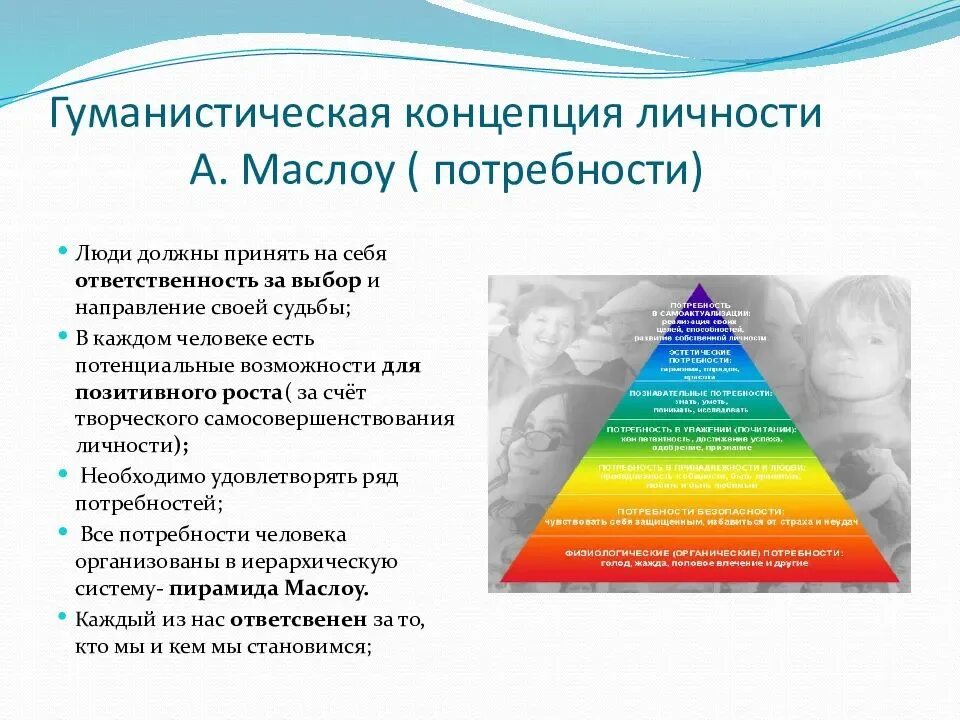 Достигнув высокого уровня развития. Гуманистическая психология Маслоу. Концепции теории Маслоу. Теория личностного развития Маслоу. Концепция самоактуализирующейся личности а.Маслоу.