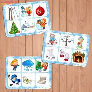 Развивающая игра зима