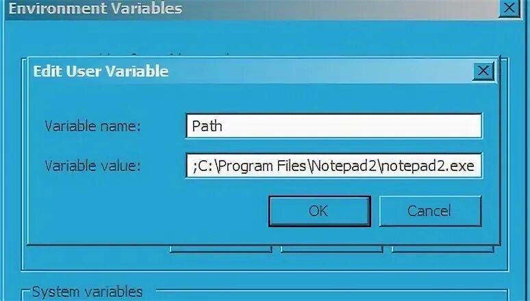 Windows path variable