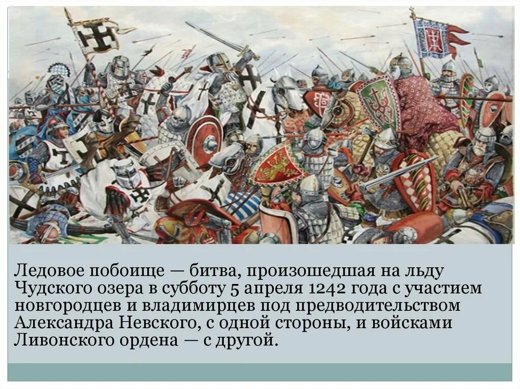 Какая битва произошла в 1242. 1242 Ледовое побоище князь. Ледовое побоище битва на Чудском озере. 1242 Ледовое побоище битва на Чудском.