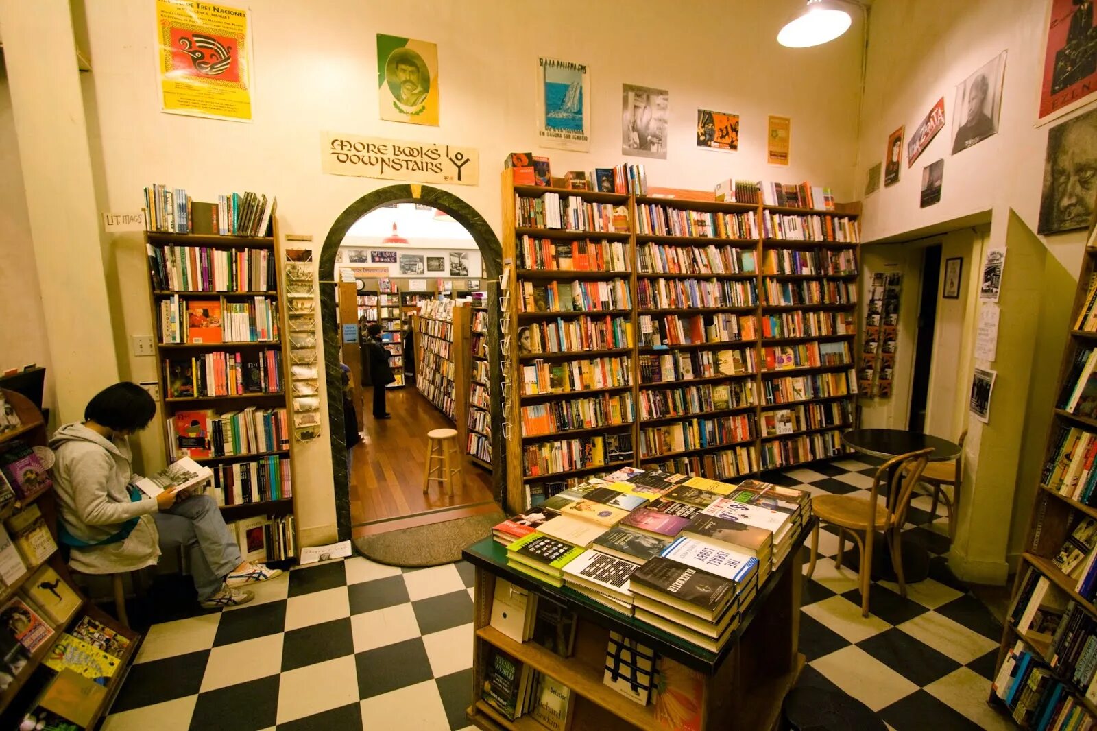 Well city shop. Книжный магазин в Сан Франциско Сити Лайтс. Уютный книжный магазин. Книжный магазин огни большого города. Битники книжный магазин.