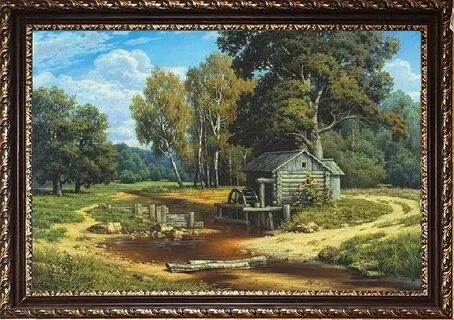 Старая мельница автор картины