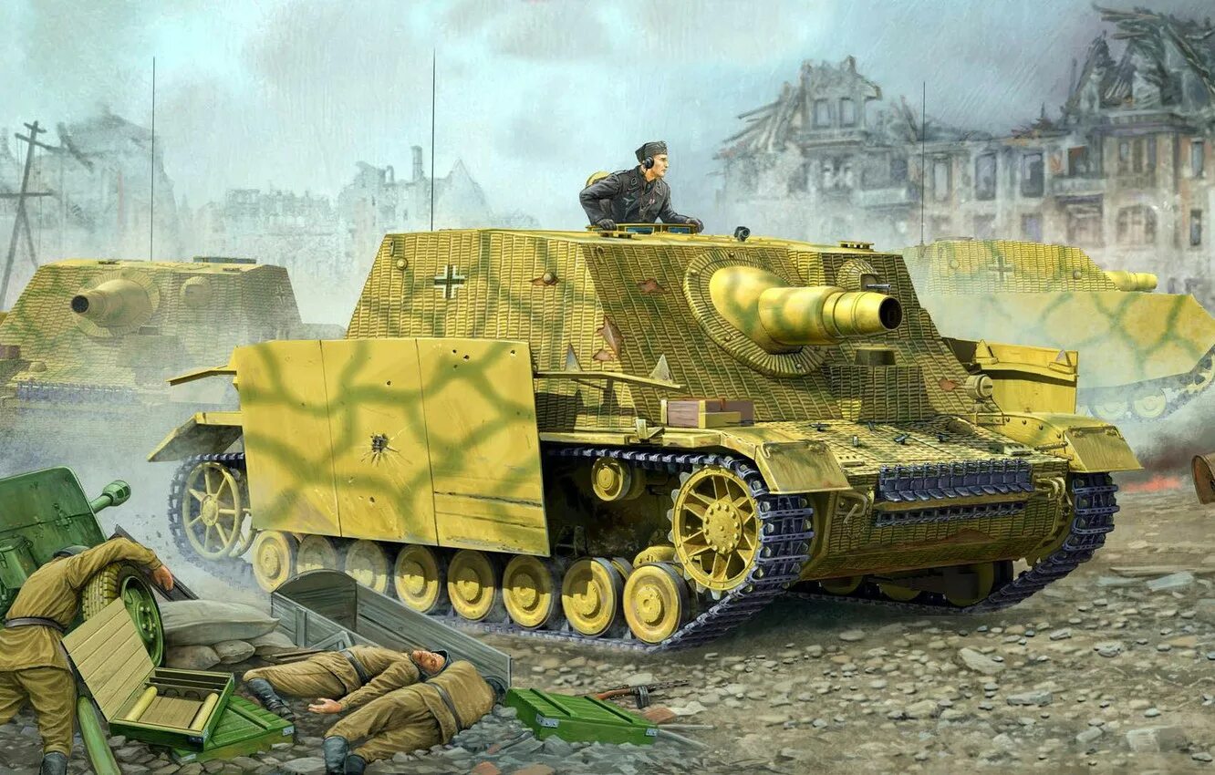 САУ Sturmpanzer IV. Немецкая самоходка Брумбар. Штурмпанцер IV Бруммбэр. Брумбар немецкий танк.