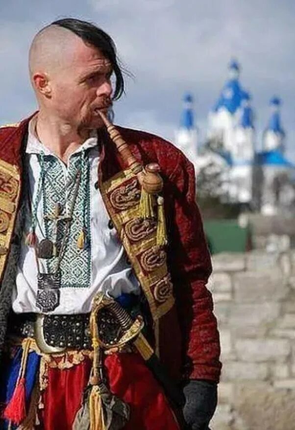 Ukrainian cossack. Запорожский Козак причёска.