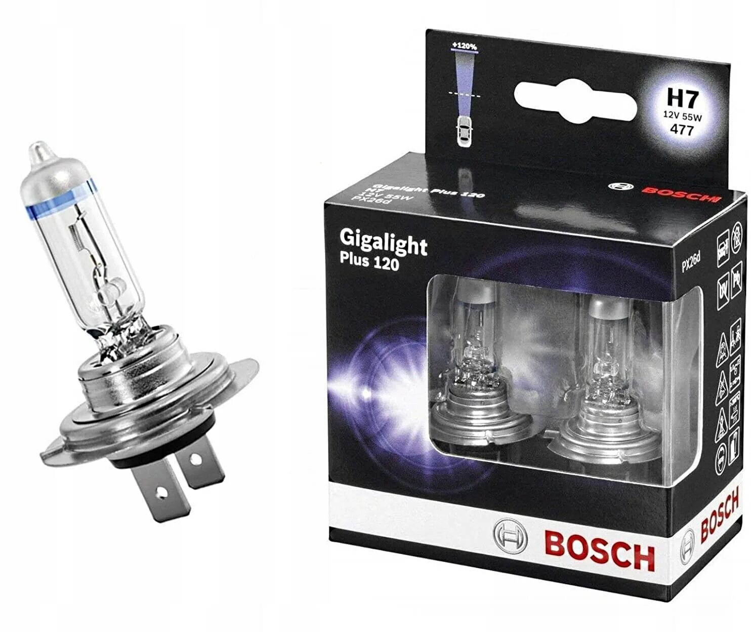 Автолампы bosch. Bosch gigalight plus 120 h4. лампы н7 бош гигалайт +120. лампа галогенная bosch gigalight plus 120% h4 12v 6055w bosch 1 987 301 160. bosch h7 gigalight plus 120  диз. упак. x2.