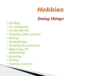 Do hobby