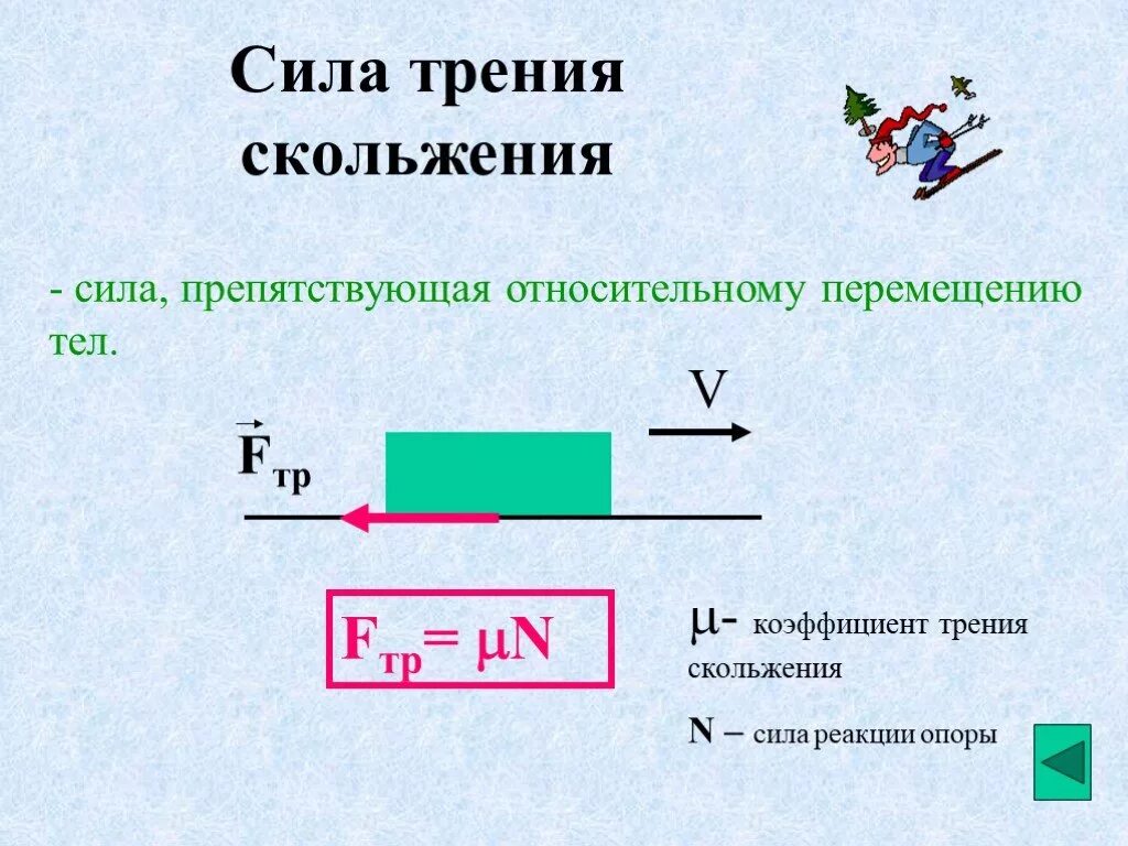 Сила трения сила гравитационной природы хаотическое тепловое. Сила трения коэффициент трения скольжения. Сила трения скольжения определение и формула. Коэффициент трения формула физика 9 класс. Формула силы трения скольжения в физике.