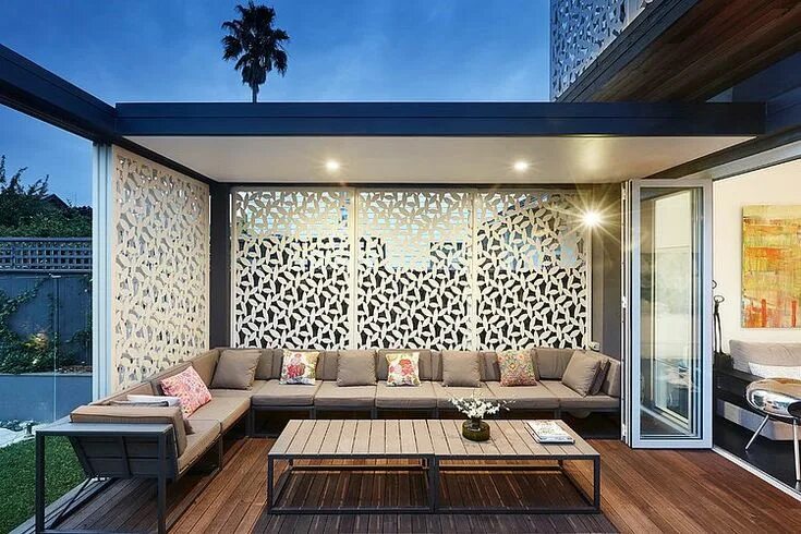 Стены на веранде фото Как обустроить террасу на даче: 10 лучших идей INMYROOM Outdoor rooms, House e