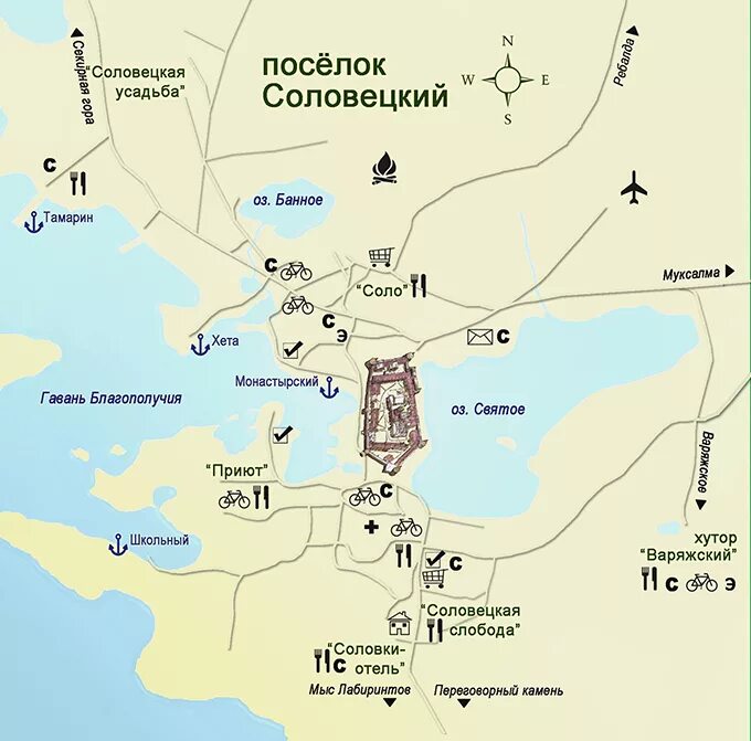 Где находятся соловецкие острова в каком море Соловецкий поселок. Автор фото: Юрий Семенов Map, Map screenshot, Screenshots