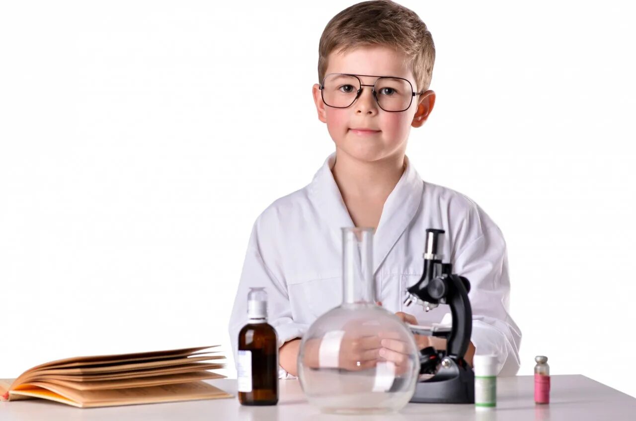 Опыты и экспериментирование. Наука для детей. Дети химики. Химик. Постер microboy science!.
