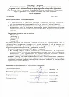Протокол окружной комиссии