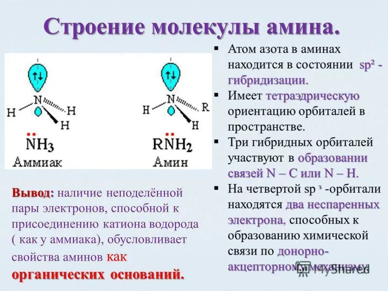 Число электронных пар в молекуле аммиака. Число электронных пар в молекуле аммиака