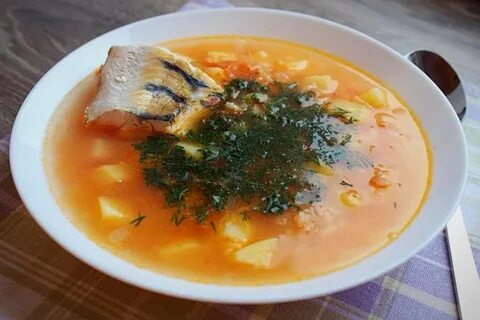 Уха с помидорами