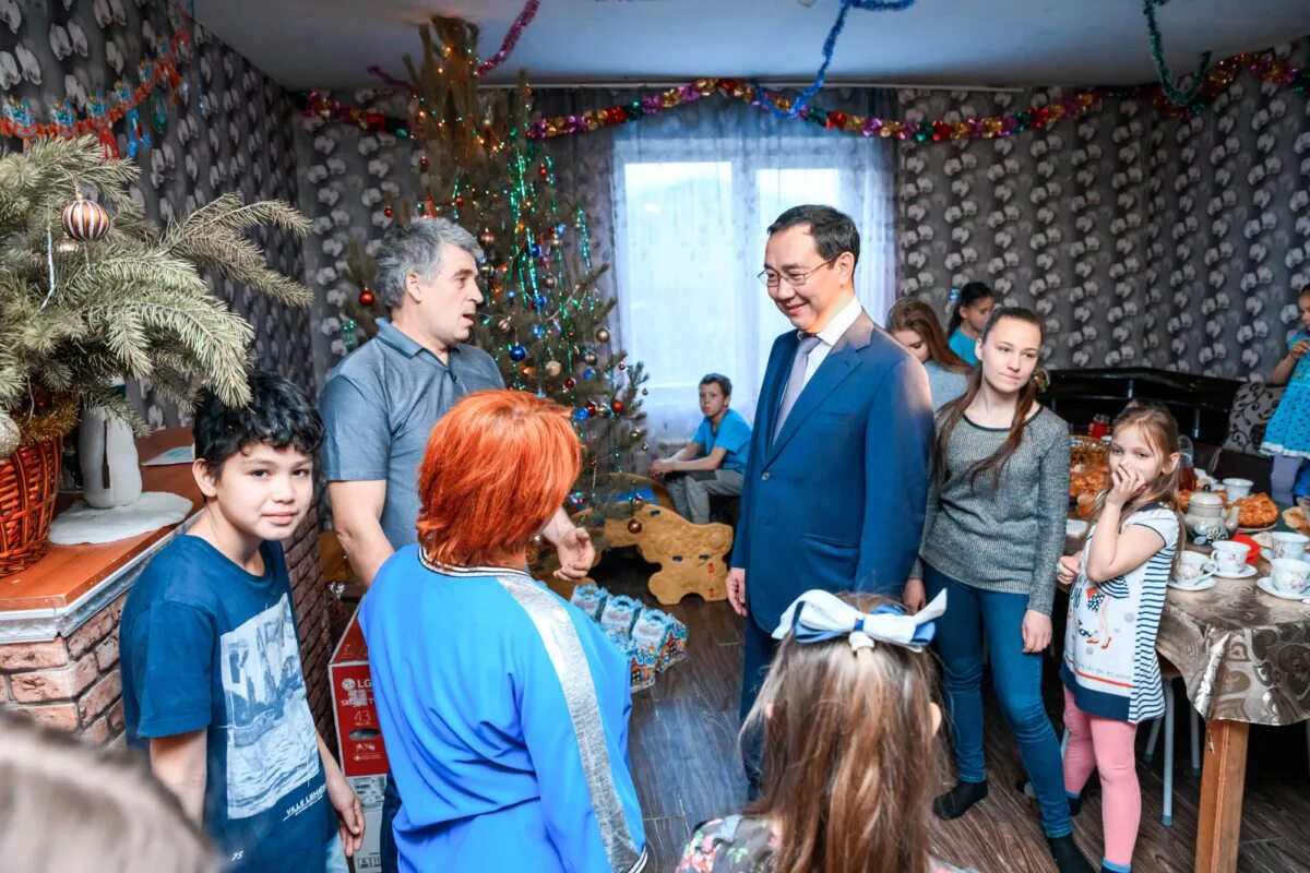 С новым годом многодетную семью