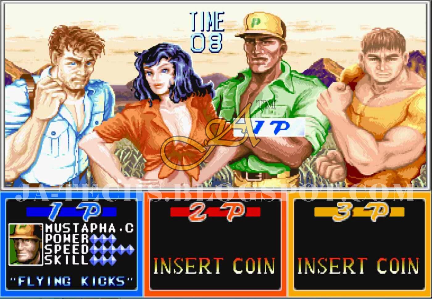 Cadillacs and dinosaurs. Cadillacs and dinosaurs arcade cover.