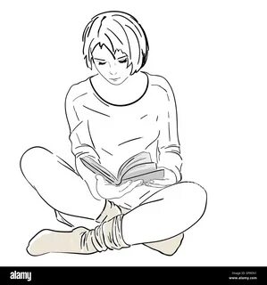 Поза читает книгу
