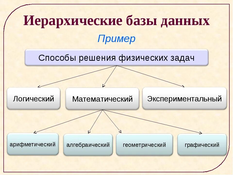 Иерархического способа организации данных. Примеры иерархических баз данных. Пример иерархической базы данных. Иерархическая БД пример. Неиерархическая база данных.