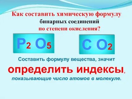 Составьте хим формулы соединений