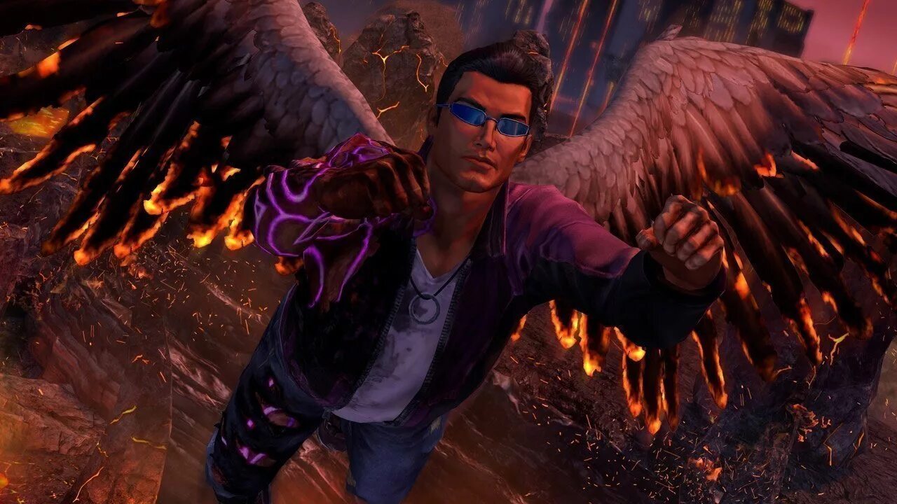 Саинтс ров gat out of Hell. Saints Row gat out of Hell Джонни ГЭТ. Сенс Роу 5. Saints Row 4 gat out of Hell.