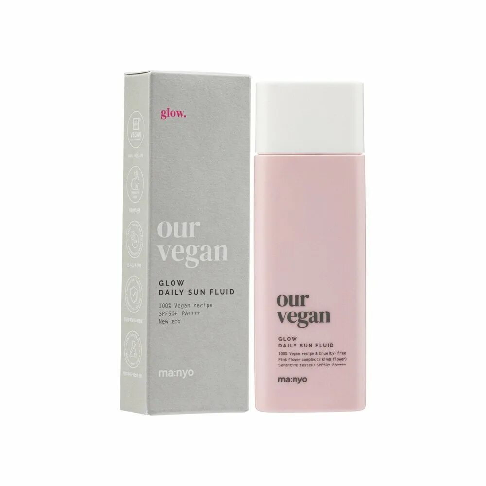 Daily glow. Manyo our vegan sun cream glow (50 ml) маньо. our vegan sun cream glow 50ml. manyo spf 50. солнцезащитный тонирующий флюид spf 50+.