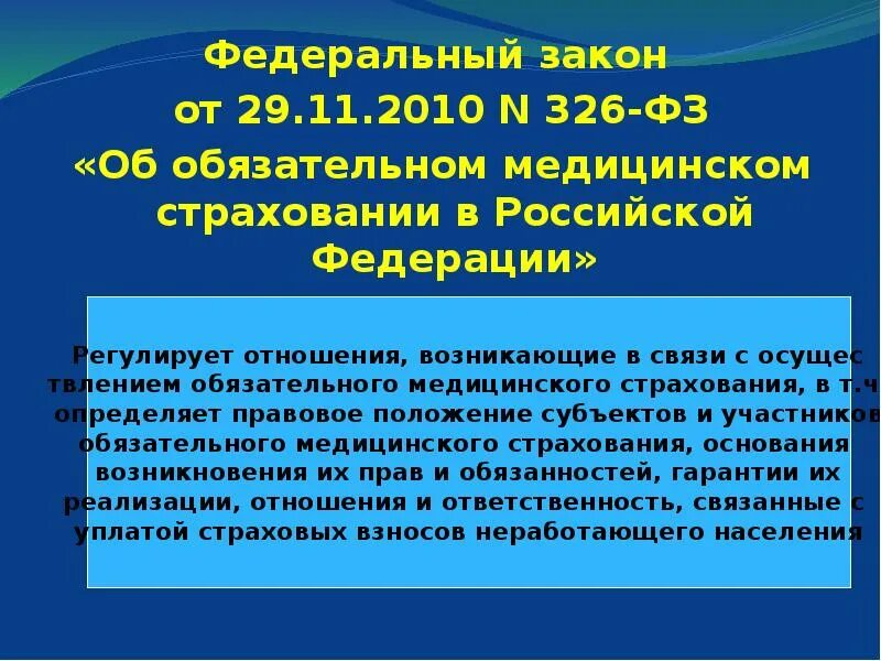 Закон 326-ФЗ. Закон об обязательном медицинском страховании. Закон 326 ФЗ об обязательном медицинском страховании. Федеральный закон от 29.11.2010 n 326-ФЗ. Изменения 326 фз