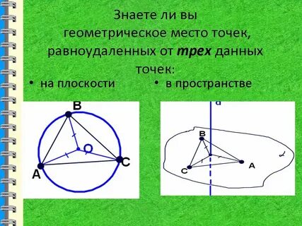 Плоскостью называют геометрическое место точек